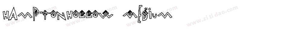 HamptonHollow Medium字体转换